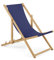 Unbekannt Liegestuhl klappbar aus Holz – 2er Set blau Stabiler Gartenliege - Strandliege, leichte Sonnenliege für Garten, Balkon und Strand Bars - Liege modern Design