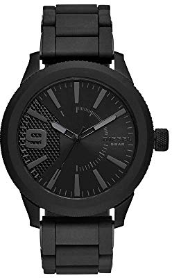 Diesel Herren Analog Quarz Uhr mit Edelstahl Armband DZ1873