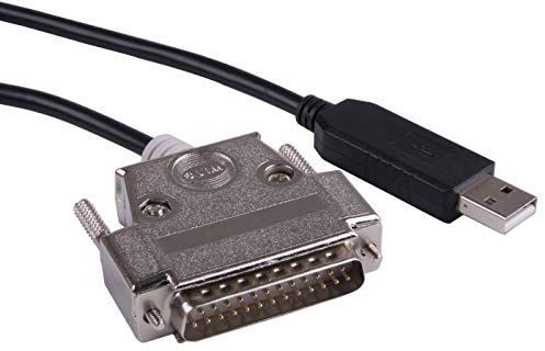 Cavo convertitore adattatore seriale USB a DB25 RS232 null modem per Sharp X68K X68000 PC Comunicare Cavo di programmazione