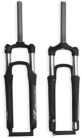 SLRMKK Forcella Ammortizzata per Bici, Forcella Anteriore per Mountain Bike da 26 Pollici, Forcella Anteriore per Bicicletta Lunghezza Tubo da Viaggio 120MM/Tubo Diritto/Tubo Verticale 210MM * 28