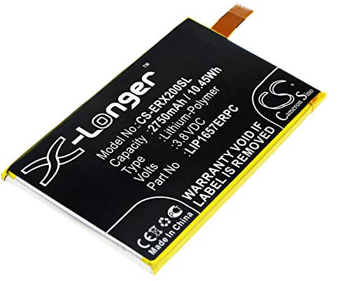 TCTK Akku 2750mAh Kompatibel mit [Sony] H8314, H8324, SO-05K, Xperia XZ2 Compact Ersetzt 1310-1071, LIP1657ERPC