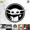 Decus Shop Baby Joda Star Wars 2706 // Sticker Aufkleber vers. Größe Farbe