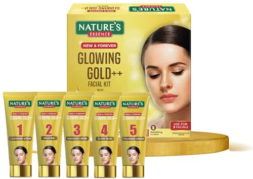 Naturens essens lysande guld ansiktskit (60 gram + 15 ml)
