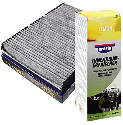QR-Parts Set 85512307 SAK 144 157110 SCT Innenraum-Filter 144+Presto Fresh Lemon Duft