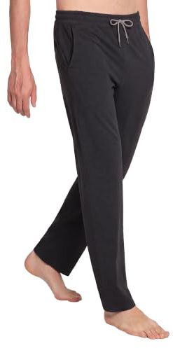 maamgic Jogginghose Herren Baumwolle Leichte Trainingshose Lang Zip‑Tasche | Bequem & atmungsaktiv, 4‑Wege‑Stretch, gerader Schnitt, 3 Taschen, Elastikbund, pflegeleicht, ideal für Yoga, Laufen & Alltag