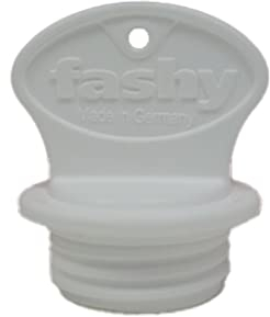 Fashy Wärmflaschen-Verschluss 29mm, Weiß, Classic, Kunststoff, 1 Stück