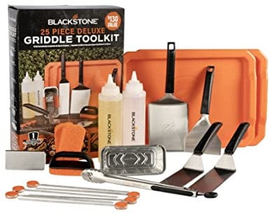 Blackstone 25 Piece Griddle Tool Kit Gift Set for Outdoor Cooking