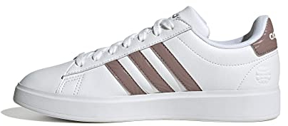 adidas Damen Grand Court 2.0 Sneaker, FTWR White Platin Met Platin Met, 39 1/3 EU