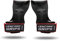 Encore Grips® Zughilfen für Krafttraining Fitness Bodybuilding Gewichteheben Kraftsport Lifting, mit Handgelenk Handbandage Gewichte Training Handschuhe Griffe Gym Equipment (Rot, S)