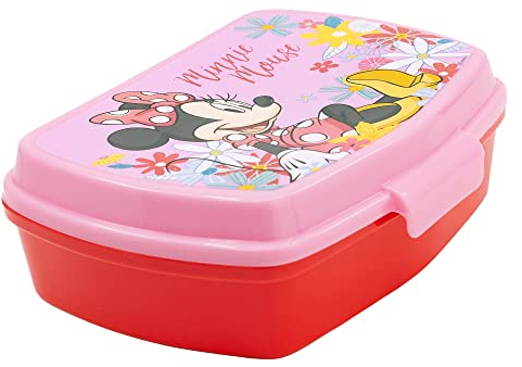 RECHTECKIGE BROTDOSE | MINNIE MOUSE MOUSE SPRING LOOK, Bunt