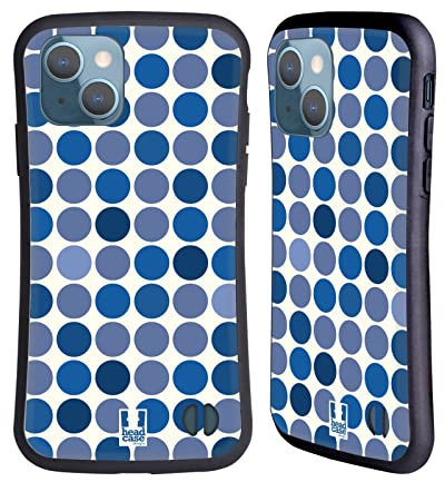 Head Case Designs Monaco Blu Bei Punti Cover Ibrida Compatibile con Apple iPhone 13