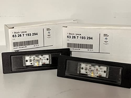 2x BMW Kennzeichenleuchte Nummernschildleuchte LED 1er Rechts + Links + Einkaufschip