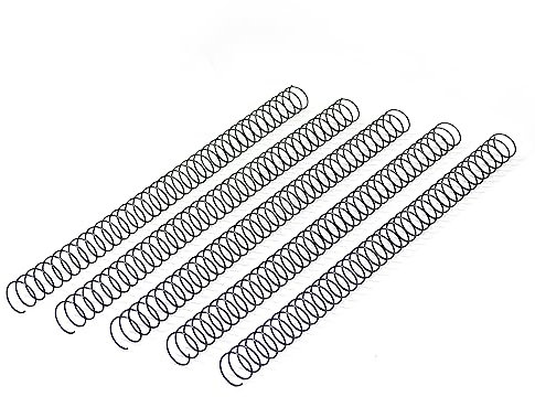 RAYSON Drahtspulen, 80 Blatt, 3:1 Teilung, 12,7 mm, Schwarz, A4, 100 Stück