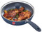 Hawkins Ceramic Nonstick Frying Pan, 24 cm Diameter, Induction Fry Pan with Glass Lid, Granite Omlette Egg Pan, Fish Pan, Blue (ICF24G)