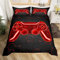 Loussiesd Coole Bettwäsche für Teenager Einzelbettwäsche Gamer Rot Schwarz Gamepad Bettwäsche Jungen Bettwäsche Gaming Game Controller Bettwäsche Set 2-teiliges Gehäuse 1 Bettbezug und 1 Kissenbezug