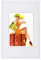 WOLTU Bilderrahmen 50x70 cm Fotorahmen aus Kunststoff mit Passepartout, Posterrahmen zum vertikalen oder horizontalen Aufhängen/Aufstellen, Collage Wanddeko, Weiß