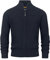 Indicode Herren INLayton Strickjacke mit Stehkragen und Reißverschluss | Cardigan Feinstrickjacke für Männer Navy, L