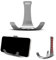 Mars Outpost Support mural fin multi-usage | Support de télécommande en acier inoxydable | Lunettes | Smartphone | Clés | Compatible avec Apple TV - Google Chromecast - Fire TV - Roku