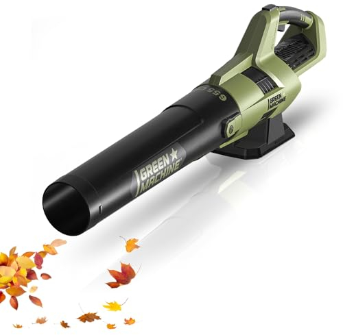 GREEN MACHINE Hurricane Force 62V 655CFM Soffiatore a batteria, brushless a 8 velocità soffiatore foglie，[Solo attrezzo] [Caricabatterie non incluso]