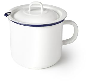 IBILI - Hervidor de Leche 1,75 litros Acero Esmaltado Vitrificado Estilo Vintage Artesanal