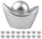 SAFIGLE 25 Stück Feng Shui Barren Silber Chinesischer Reichtum Barren Yuanbao Geld Glück Wohlstand Figuren Für Home Office