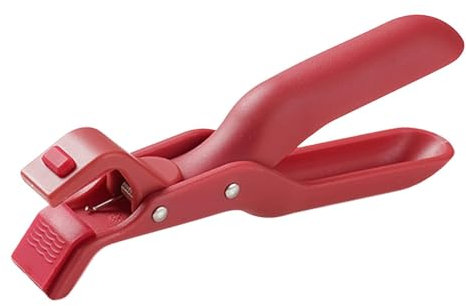 Baoblaze Anti-Verbrühungs-Clip Schüssel-Klemmhalter Pfannen-Clip-Greifer Topf-Pfannen-Greifer-Zange für den Ofen, der heiße Platten oder Schüsseln in der, Rot