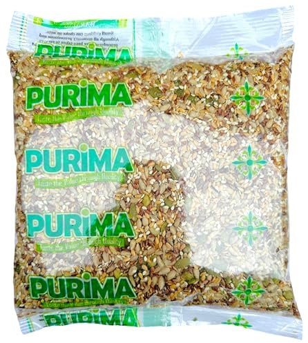 Mixed Seeds 1kg – Omega Seed Mix Fresh Blend of 5 Seeds Pumpkin Sunflower Golden Linseed Brown Flaxseed Sesame Raw Natural Bulk for Humans Eating Breakfast Cereals Porridge Bread Making Baking