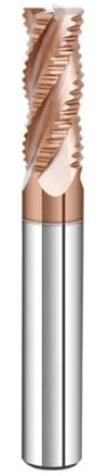 NEFLUM Fraise D'ébauche HRC55 En Carbure Massif, 3 Cannelures, 4 Dents Pour Acier, Fer, Aluminium, MDF, Fibre De Verre, Acrylique, Bois, Cuivre, Plastique,D6X75L
