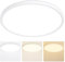 MOONSEA 36W LED Deckenleuchte Flach, 3 Farben 3000K/4000K/6500K Deckenlampe, Ultra Dünn Deckenleuchte Rund für Schlafzimmer Badezimmer Flur Küche Balkon, Ø40cm, Weiß