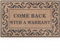 Lzuso Door Mat Funny Durable Front Door Mat for Home Entrance Kitchen and Garden Entryway Indoor Outdoor Welcome Mat Non Slip Rubber Backing Mats Easy to Clean 18 x 28 Inches Brown