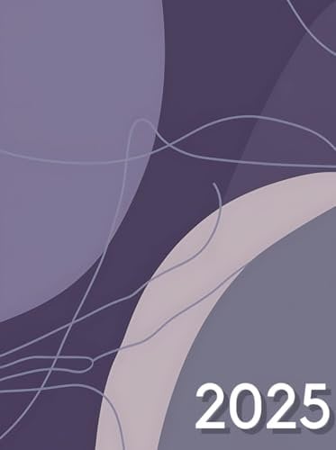 Terminplaner 2025: Kalender mit Uhrzeiten von Januar bis Dezember 2025 | 1 Woche auf 2 Seiten