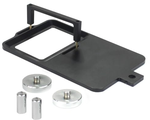 FEICHAO Gimbal Conversion Plate Holder Bracket M3 Screw Hole Counterweight Balance Compatible with Hero 13, Action 5pro/4/3 Sports Camera (+ Counterweights Kit)
