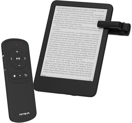 Remote Page Turner Clicker for Kindle Paperwhite Colorsoft Oasis Scribe Kobo/Bluetooth Control for Boox e-Reader iPad iPhone Android Phone Tablet Galaxy YouTube TikTok Camera – Dual Control (Black)