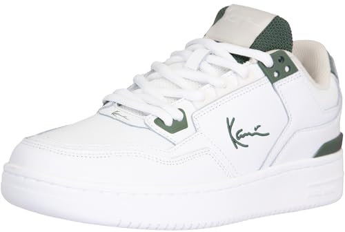Karl Kani 89 LXRY Sneaker Trainer Schuhe (White/Olive/beige, EU Schuhgrößensystem, Erwachsene, Numerisch, M, 43)