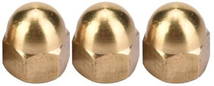 Brass Dome Cap Nut Set Hex Nuts Fasteners M3-M12 for Vehicles (M6(20PCS))