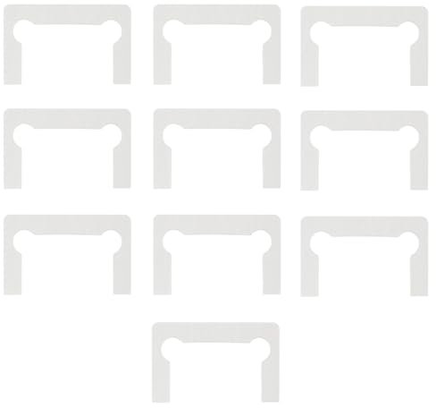 Gasket Replacement Kit for Hinges, 10Pcs Shower Glass Doors Hinge Gaskets Anti-Slip Washer for Bathroom Clamp - White
