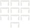 Gasket Replacement Kit for Hinges, 10Pcs Shower Glass Doors Hinge Gaskets Anti-Slip Washer for Bathroom Clamp - White