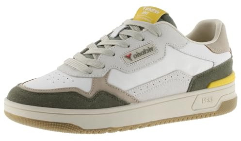 victoria 1985 Basket Unisex C80 Leather & Pieces Color & Suede & Retro Logo 8800124 for Adult, khaki, 8.5 UK