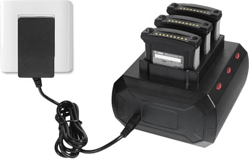 3-Slot Battery Charging Cradle Kit for Zebra MC9300 MC930B-G Barcode Scanners, Charger Station with Adapter