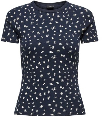 JDY Damen Jdylucky S/S O Neck Top JRS Dia Jdylucky S/S O Neck Top JRS Dia (1er Pack)