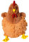 JazRvr Huhn Kuscheltier, Weiches Plüsch Huhn, Kinder Und Tierliebhaber, Dekoratives Spielzeug Für Spielzeit Und Ostergeschenk, Realistisches Wildtier-Simulationsspielzeug