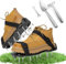 XLZJYIJ Arieggiatore per Prato Scarpa, Sandalo Aeratore Scarpe da Prato con Pala e Rastrelli, Prato Scarpe Chiodate per Areazione con Strap Regolabile per Areazione Prato e Giardino