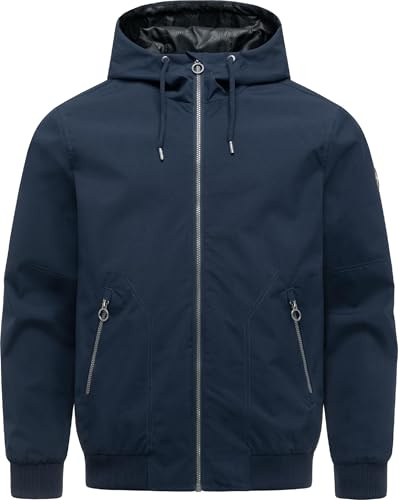 Ragwear Herren wasserdichte leichte Jacke kurze Übergangsjacke atmungsaktiv mit Kapuze Stuartt Summer YOUMODO S-6XL