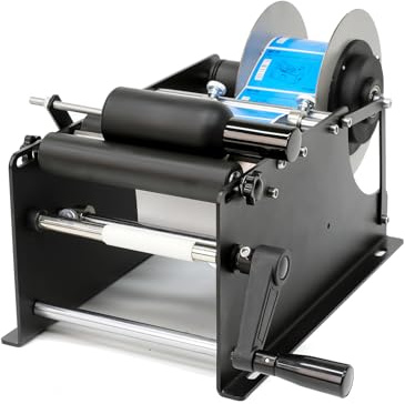 ZONEPACK MT-30 Manual Round Bottle Labeler Label Applicator for Glass Metal Bottle