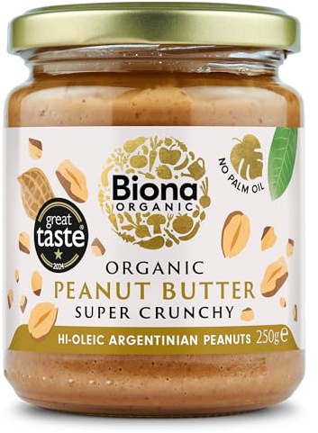 Biona High Oleic Super Crunch Peanut Butter Organic/with Sea salt