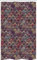 ABAKUHAUS marokkanisch Schmaler Duschvorhang, Retro verzierten Mandala, Badezimmer Deko Set aus Stoff mit Haken, 120 x 180 cm, Lila Taupe