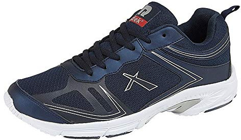 Mens Trainers Lace Up Lightweight Memory Foam Running Jogger Gym Shoes Size - Blue - UK 7