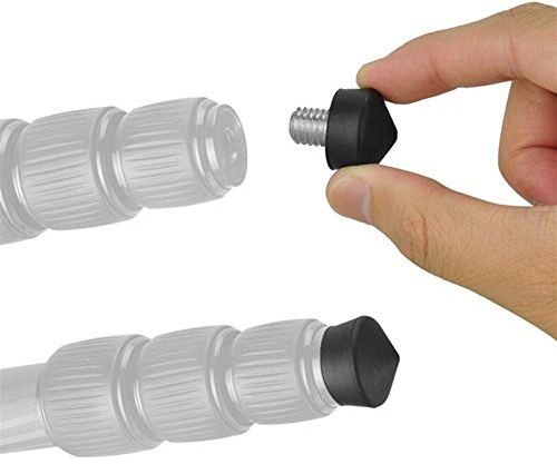 No Logo LSB-Spike Pads, 3pcs Universal Anti-Rutsch 3/8 Zoll Stativ Einbeinstativ Gummifuß Spike Fit for Andoer Benro Gitzo Manfrotto Stativ Einbeinstativ