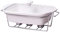 4BIG.fun Speisewärmer aus Keramik 2 L Chafing Dish Buffet-Set Keramik-Chafer Buffetwärmer Warmhaltebehälter Speisenwärmer Wärmebehälter
