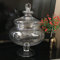 A2Z Traditional Vintage Squat Glass Bonbon Sweet Jar Wedding Party Footed Sweet Jar 25Cm Or 30Cm (30 cm Jar)